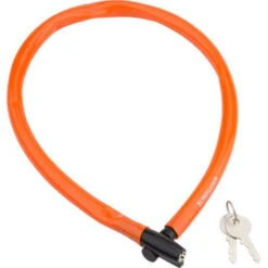 Antivol Kryptonite Keeper 665 Key Cable - Orange -Biking Soldes antivol kryptonite keeper 665 key cable orange 2