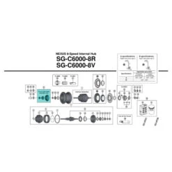 Cache-poussière Shimano Nexus Rollerbrake / Vbrake - Y34R98100