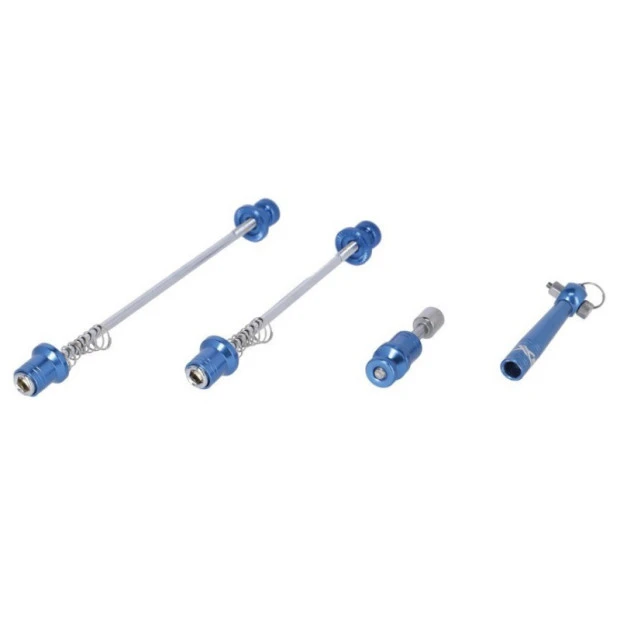 Kit De Blocages Rapides Antivol XLC QR-L08 Bleu 3 Kit De Blocages Rapides Antivol XLC QR-L08 Bleu