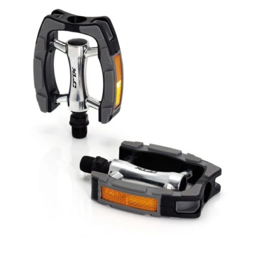 Pédales XLC City/Confort Alu Revêtement Plastique Noir/arg/gris -Biking Soldes pedale xlc city confort alu revetement plastique noir arg gris