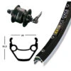 Roue Dynamo 28' Shimano DH3N72 / Exal ZX 19 Noir - 622/19 -Biking Soldes roue dynamo 28 shimano dh3n72 exal zx 19 noir 622 19