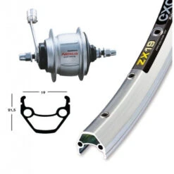 Roue Shimano Nexus 8 / Exal Zx 19 26' - 559/19